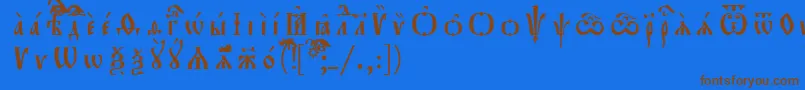More about Orthodox.TtUcs8Разрядочный Font Orthodox.TtUcs8Разрядочный Font – Brown Fonts on Blue Background